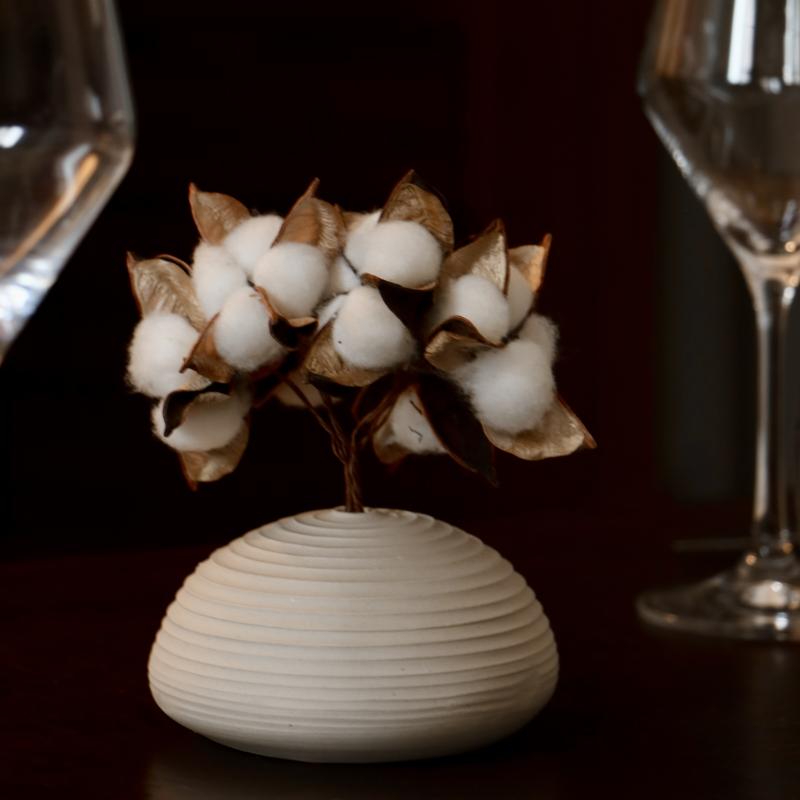 Vase soliflore céramique diffuseur porte-encens