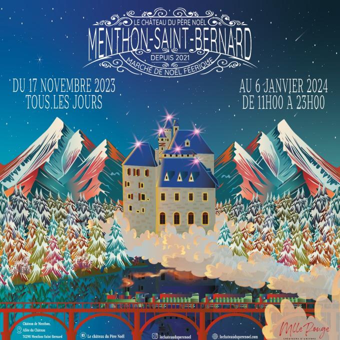 Château du père Noël à Menthon Saint-Bernard